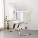 Floor-Standing Folding Wing-Shaped Drying Rack-White