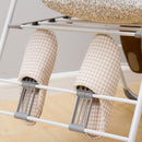 Floor-Standing Folding Wing-Shaped Drying Rack-White
