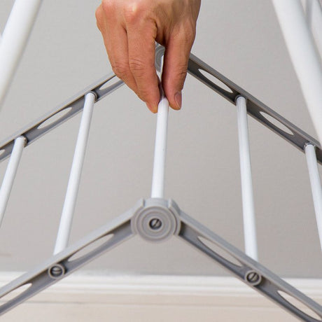 Floor-Standing Folding Wing-Shaped Drying Rack-White