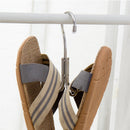 Stainless Steel Storage Hanger With 4 Hooks For Bras Ties Bag and Belts-Silver