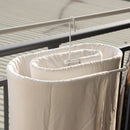 Elliptical Spiral Drying Rack for Quilt -White