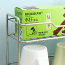 Mini Stainless Steel Kitchen Spice Storage Rack Bathroom And Toilet Organizer Rack-Silver