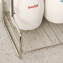 Mini Stainless Steel Kitchen Spice Storage Rack Bathroom And Toilet Organizer Rack-Silver