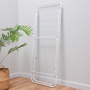 Large Double-Wing Floor-Standing Folding Clothes Drying Rack-White
