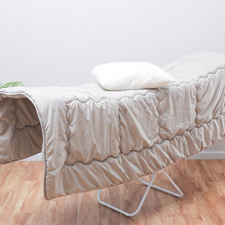 Large Double-Wing Floor-Standing Folding Clothes Drying Rack-White