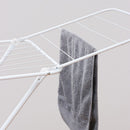 Large Double-Wing Floor-Standing Folding Clothes Drying Rack-White