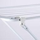 Large Double-Wing Floor-Standing Folding Clothes Drying Rack-White