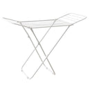 Mini Double-Wing Floor-Standing Folding Clothes Drying Rack-White