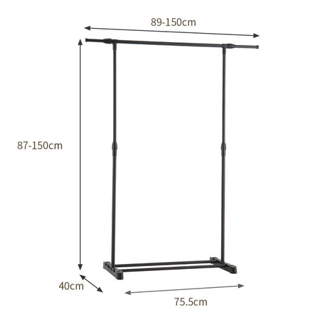 Adjustable Clothes Rack--Back