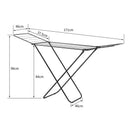 Large Double-Wing Floor-Standing Folding Clothes Drying Rack-Black