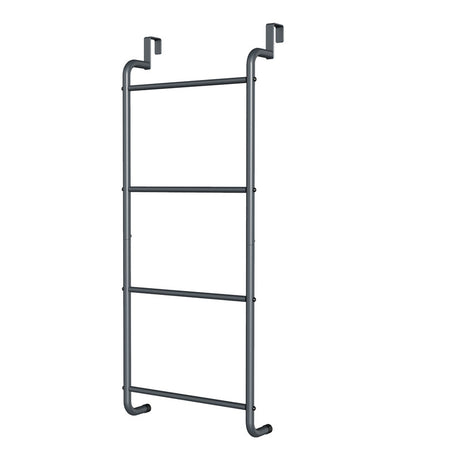 Over The Door Towel Rack Metal Behind Door Hanger for Bathroom Bedroom-Grey