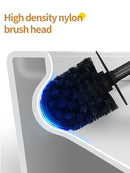 Iron Floor-Standing Toilet Brush Cleaning Brush With Base-Black