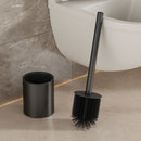 Iron Floor-Standing Toilet Brush Cleaning Brush With TPR Brush Head-Black
﻿
