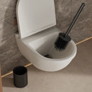 Iron Floor-Standing Toilet Brush Cleaning Brush With TPR Brush Head-Black
﻿