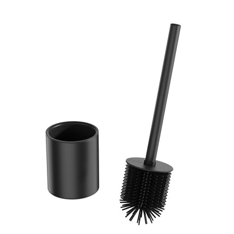Iron Floor-Standing Toilet Brush Cleaning Brush With TPR Brush Head-Black
﻿