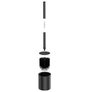 Iron Floor-Standing Toilet Brush Cleaning Brush With TPR Brush Head-Black
﻿
