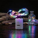 24 Battery Operated Fairy Lights [3 Modes] 7ft 20 LED Mini Twinkle String Lights Waterproof Silver Wire Firefly Starry Sky Lights for Weddings, Mason Jars, Christmas Decorations, Warm White
