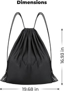 Helmet Bag, Large Capacity Light Weight Drawstring Bag for Motorcycle Bicycle Motocross Bike Racing  Snowboard Skiing Snowmobile Cycling Riding-Black