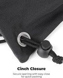 Helmet Bag, Large Capacity Light Weight Drawstring Bag for Motorcycle Bicycle Motocross Bike Racing  Snowboard Skiing Snowmobile Cycling Riding-Black