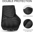 Breathable Mesh Motorcycle Gloves Touchscreen with TPR Palm Pad Hard Knuckle-Black-XLarge