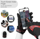 Breathable Mesh Motorcycle Gloves Touchscreen with TPR Palm Pad Hard Knuckle-Red-Small