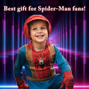 Spider Pendant Necklace Surgical Steel Superhero Spiderman Jewelry for Kids- Gold-A