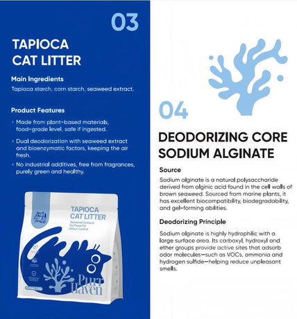 Purr Haven Tapioca Cat Litter | 3 Packs | 2.5 kg Per Pack