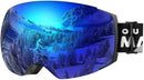 OutdoorMaster Ski Goggles PRO - Frameless, Interchangeable Lens 100% UV400 Protection Snow Goggles for Men & Women-OM-2