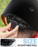OutdoorMaster Youth & Kids Bike Helmet - Adjustable Multi-Sports Skateboard Helmet with Removable Liners for Balance Bike, Toddler Scooter, One Wheel Hoverboard-Black Red-Large