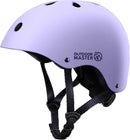 OutdoorMaster Youth & Kids Bike Helmet - Adjustable Multi-Sports Skateboard Helmet with Removable Liners for Balance Bike, Toddler Scooter, One Wheel Hoverboard-Taro purple-Small