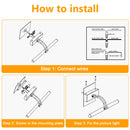 Hardwired Picture Light for Wall Black,14 inch Night Light LED Wall Sconces for Pictures,Dart Board Lights Wall Lights for Dartboard Mirror Frame Gallery