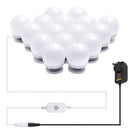 Hollywood Mirror Lights Makeup Vanity Lights, LED Vanity Mirror Lights Kit for Dressing Table, Dimmable and Adapter Plug in, Mirror Not Included (16 Bulbs Natural White)