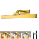 Picture Lights for Wall, Battery Operated Picture Light 16in Gallery Light for Paintings CCT Dimmable Gold