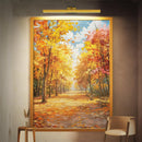 Wall Picture Light, 24in Battery-Powered Gallery Light for Artwork, CCT Dimmable Rechargeable Battery Wall Lamp with Remote Control for Living Room, Gallery, and Dartboard (Gold)