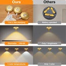 Rechargeable Picture Lights, 6 Pack Gold Wireless Art Lights with Remote and Touch Control, 3 Colour Temperatures, Stepless Dimming, Magnetic Wall Lights for Paintings, Photos and Displays