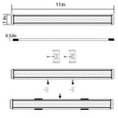 Dimmable LED Under Cabinet Lighting Under Counter LED Light Bar Linkable Kit with Rocker Switch Kitchen,Showcase,Shelf Lighting(6 Panel Kits Warmwhite)
