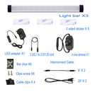 Dimmable Led Under Cabinet Lighting Bar Linkable Kits with Rocker Switch Under Counter Kitchen,Showcase,Shelf Lighting(3 Panel Kits Cold White)