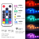 Mini Remote Controller for RGB Color LED Strip Lights, RF Dimmer for 12V DC LED Ribbon, LED Neon Sign, Wireless Remote Control for Dimmable 3528 5050 Under Cabinet Puck Lights(RGB)