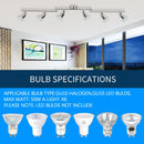 Kitchen Lights, 6-Light Ceiling Lighting Kits, Swivelling Ceiling Spotlight for Bedroom, Kitchen and Living Room(GU10 LED Bulbs not Included) (Brush Nickel)
