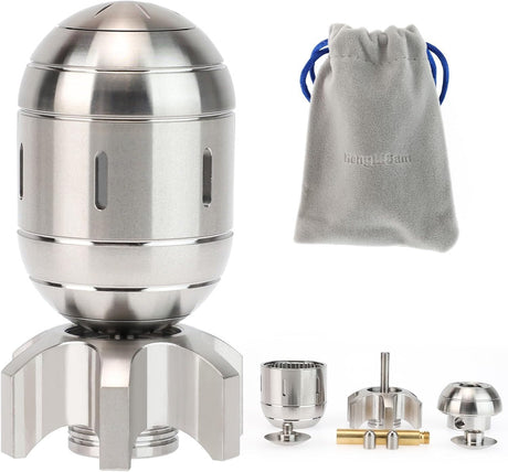 Atomic Bomb Fidget Spinner 3 in 1 EDC Clicker Toy Stainless Steel