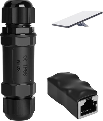 Starlink Ethernet  Connector,RJ45 Coupler, Ethernet Female to Female Extender with Lightning Protection and IP68 Waterproof,CAT8/CAT7/CAT6/CAT5E Cables