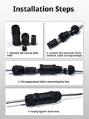 Starlink Ethernet  Connector,RJ45 Coupler, Ethernet Female to Female Extender with Lightning Protection and IP68 Waterproof,CAT8/CAT7/CAT6/CAT5E Cables