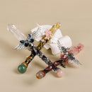 Handmade Crystal Wand, Natural Raw Gemstone Scepter, Magic Healing Wand Citrine