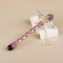 Handmade Crystal Wand, Raw Gemstone Scepter, Natural Magic Wand amethyst