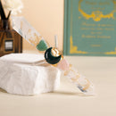 Handmade Crystal Wand Natural Stone Scepter Raw Gemstone Magic Wand Healing Tool White Crystal A