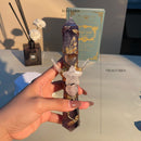 Handmade Crystal Wand Natural Stone Scepter Raw Gemstone Magic Wand Healing Tool Fluorite B