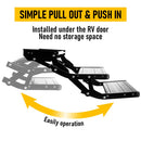 Heavy Duty Double Aluminium Caravan Step – Anti-Slip RV Entry Step, Stable 2-Tier Camping Step, Durable Outdoor Access Step, 54.5 x 77.5 x 30cm