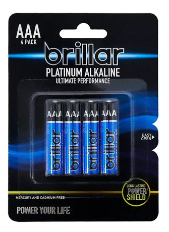 4 Pcs AAA PLATINUM ALAKALINE
