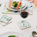 4 Pcs Clevinger MDF Coasters Monstera