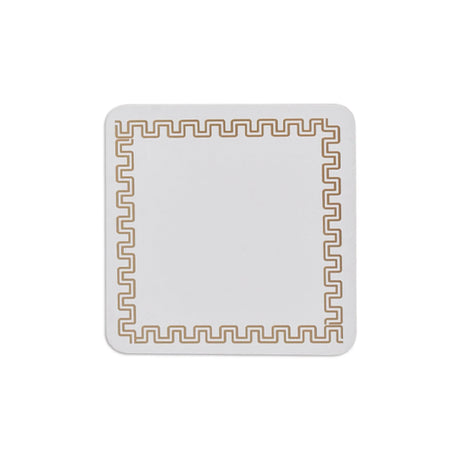 4 Pcs Clevinger MDF Coasters Gold Border
